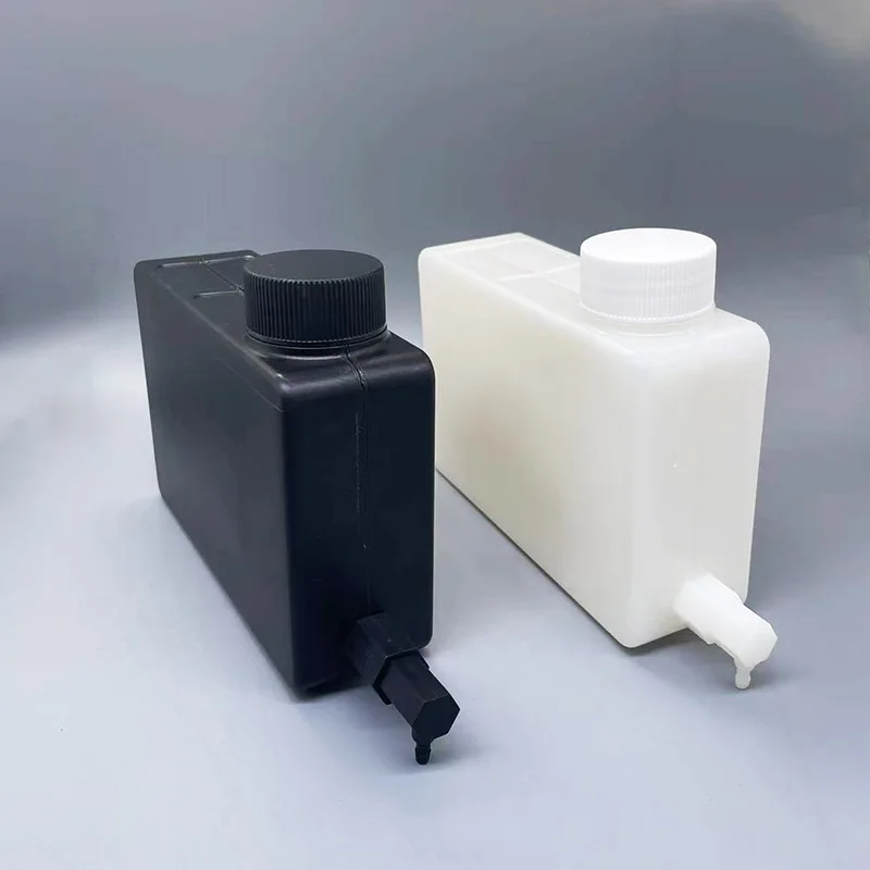 1PC 500ml Ink Tank Bottom Outlet Single Double Ink Outlet Doubel Empty Tank Eco Solvent Ink For Mimaki Roland UV Printer Ink Tan