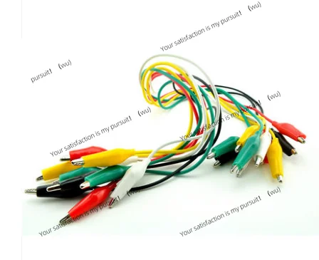 ZOCI-1set 10pcs Double-ended Test Leads Alligator Crocodile Roach Clip Jumper Wire 5 Colors