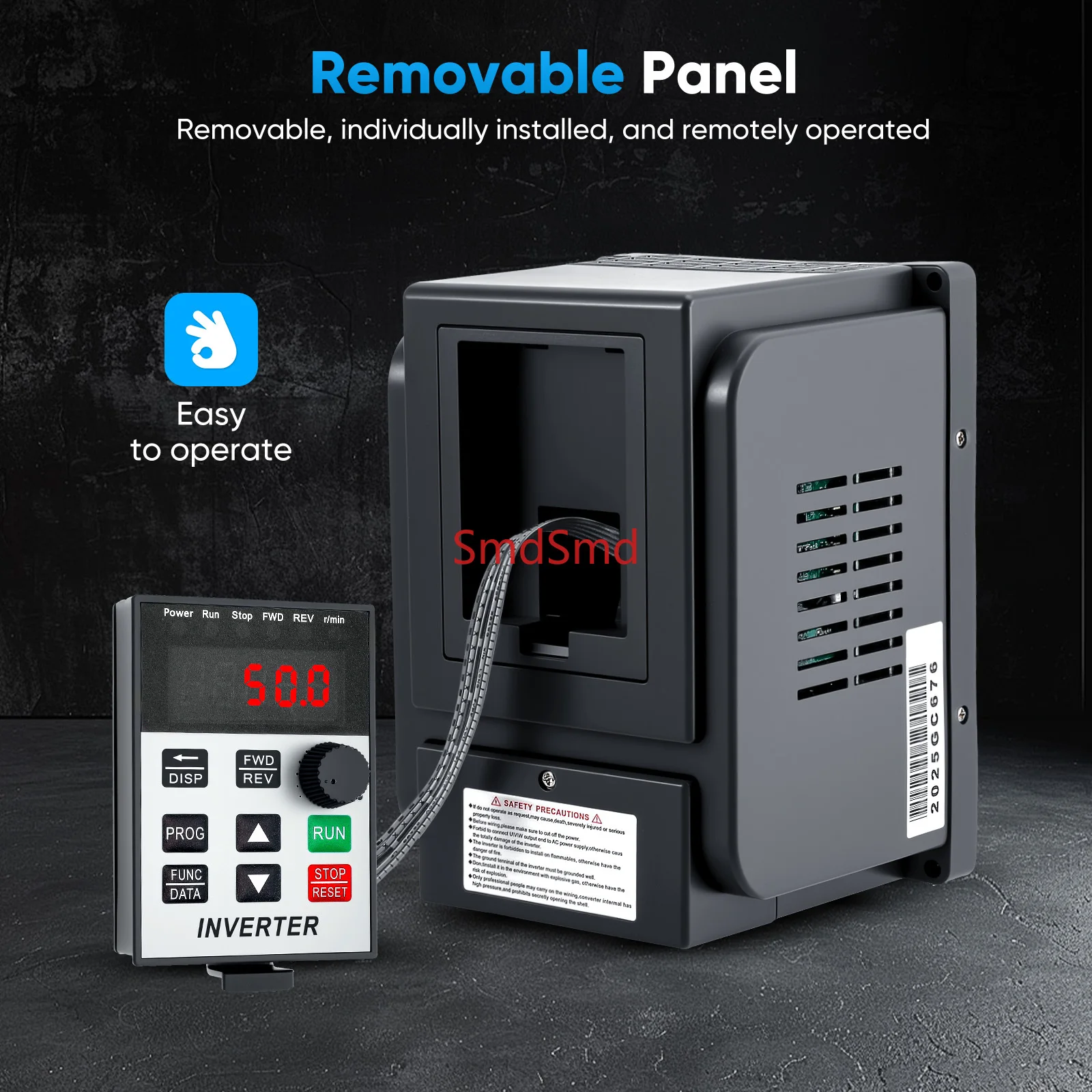 Variable Frequency Drive 2.2KW Single Phase to 3 Phase Converter Inverter 220V to 380V Output VFD Motor Speed Controller