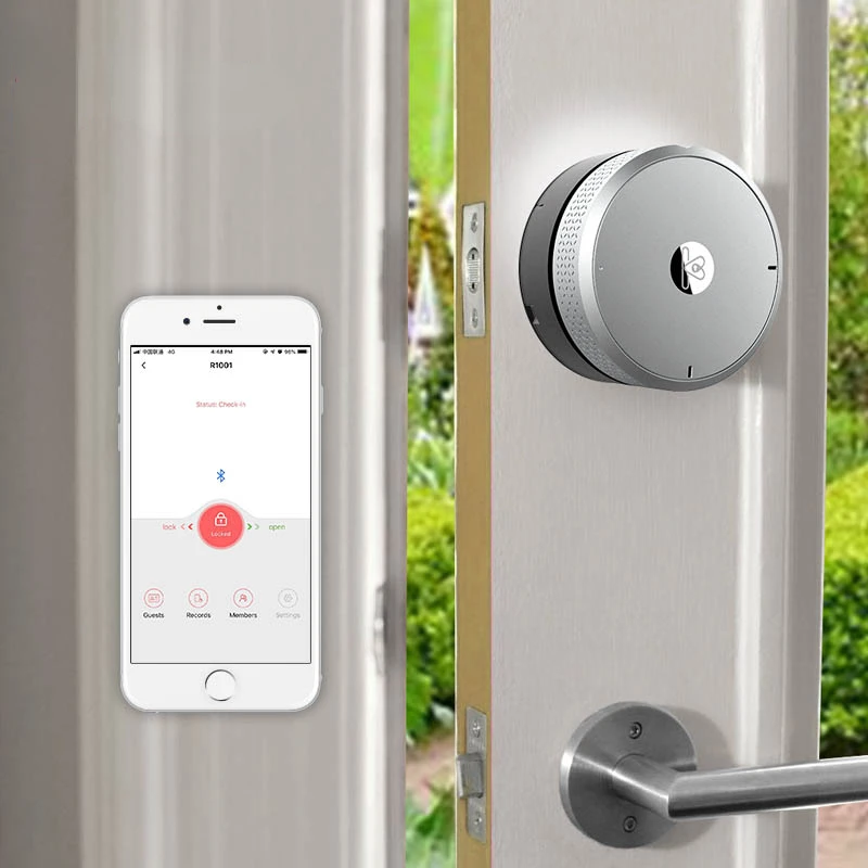 Wifi Smart Lock Cylinder Fingerprint WIFI Gateway Smart Lock Body Phone Control Door sensor Keyless Lock Core For Smart Home