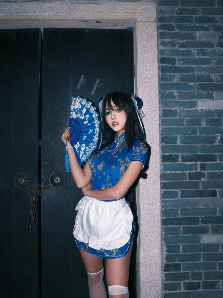 Nowy chiński strój Sle Dr loween Cisas Cosplay orm Soft Girl Maid Skirt ort do noszenia na co dzień