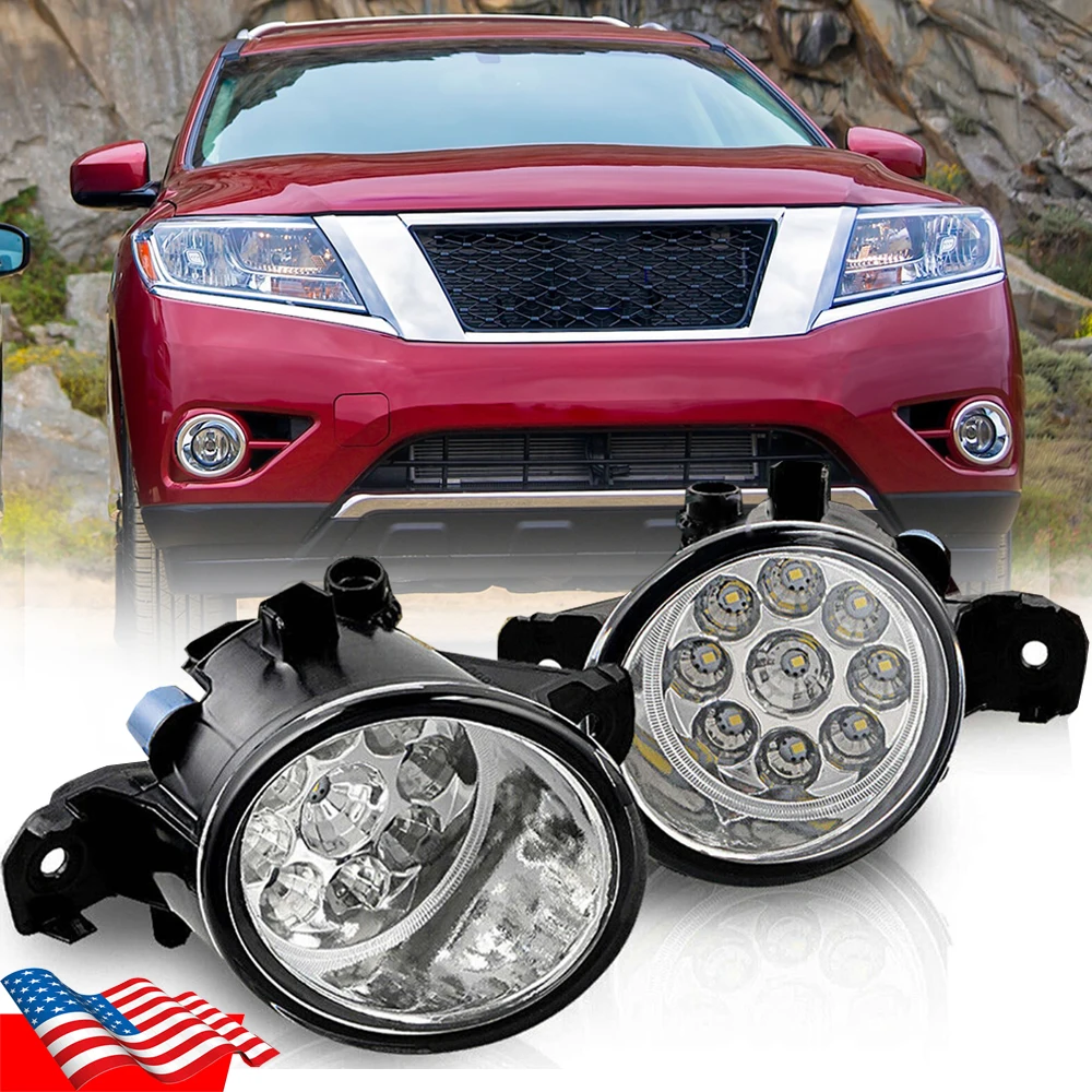Car Accessories Nissan Xtrail - 2x LED Bumper Fog Lights for