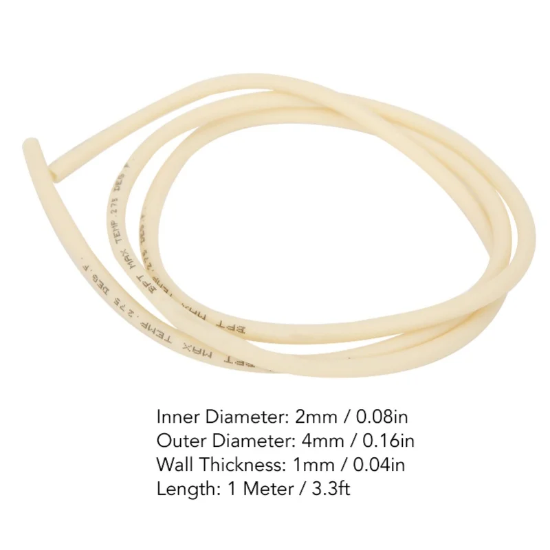 Peristaltic Pump Tube Silicone Tubing Flexible BPT Hose For Laboratory Experiments 1 Meter 2x4mm