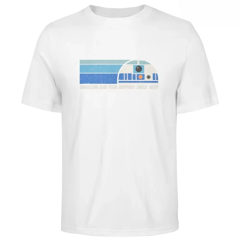 Men's pure cotton T-shirts, offering satire and technical support since 1977. Couple's all-season streetwear  oversized t shirt