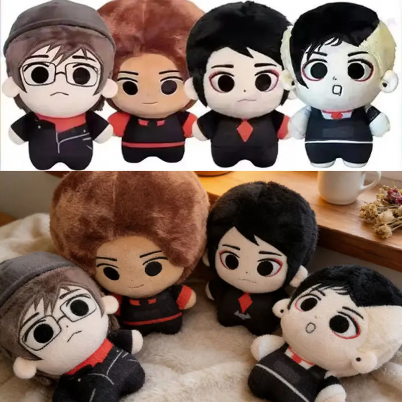 Muñeco de Peluche de 10 cm de My Chemical Romance, MCR, Gerard, Ray, Mikey, Frank, Personajes de Dibujos Animados, Cosplay, Colgante para Bolsa, Llavero, Regalo Coleccionable para Fans