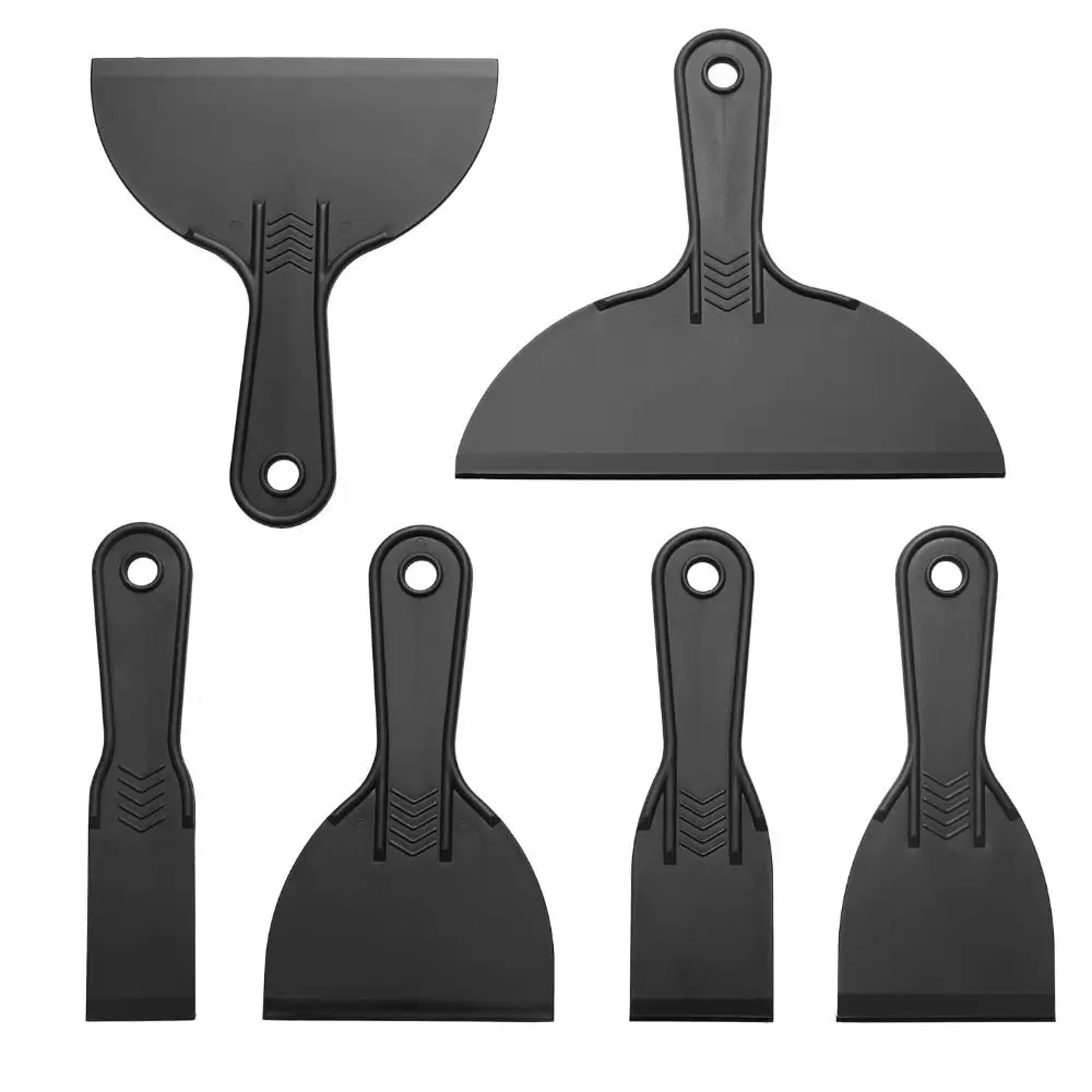6pcs 6 in 1 Flexible Spackle Tool Multi-Purpose Durable Paint Scraper Tool Non Scratch Wall Repair Tool Drywall Repair