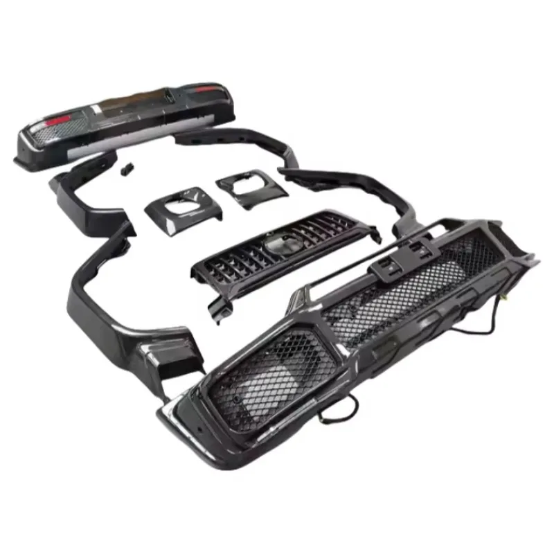 Upgraded Dry Carbon Fiber B-style Body Kit for G-Class W464 G350 G500 G63 Front Bumper Grille Mudguard Rear Bumper