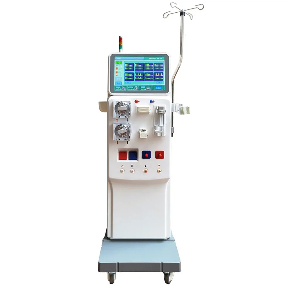 H-T2008-B Medical Double Pump LCD Hemodialysis  Blood Dialyzer Machine