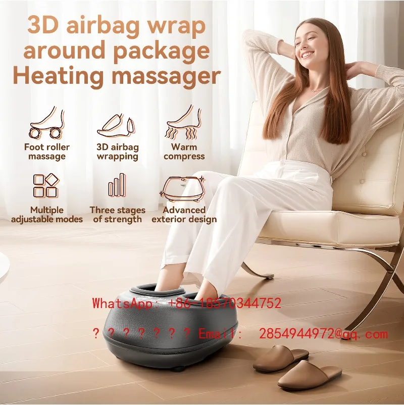 Foot & Leg Integrated Massager Airbag Heat Kneading Foot Spa Machine Remote Timing Constant Temperature Foot Massager