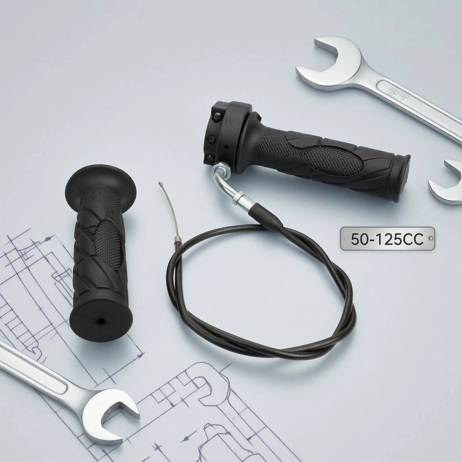 Motorcycle Throttle Control Textured ATV Throttle Control Vehicle Part 7/8 Inch Handlebars Direct Replacement