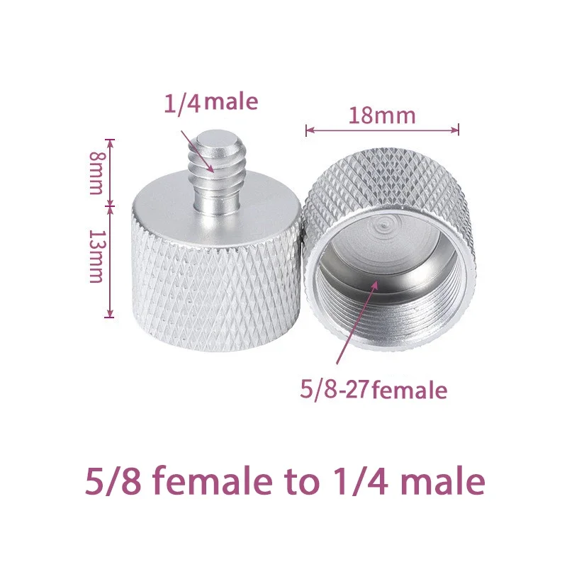 2pcs 5/8'' to 1/4