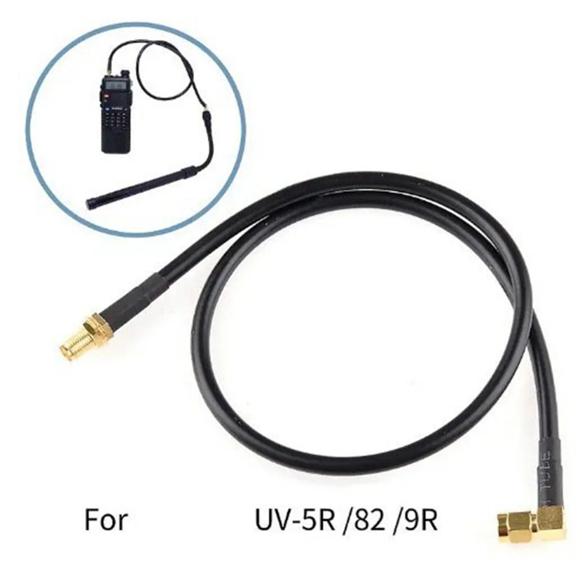 ABJU 100 سنتيمتر AR-152 AR-148 SMA ذكر إلى أنثى اتجاهين هوائي الراديو محوري تمديد كابل ل UV-5R UV-82 UV-9R اسلكية