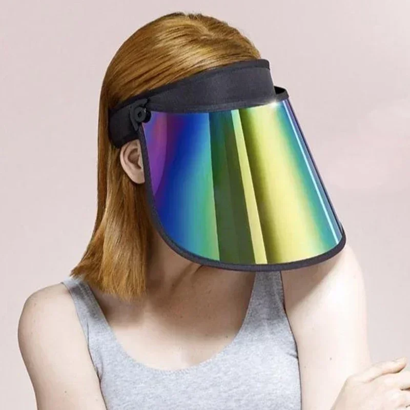 Visor for Multi-color Golf Hat UV Protection Outdoor Beach Visor Sports Hollow Top Hat for Men and Women Full Face Sunscreen