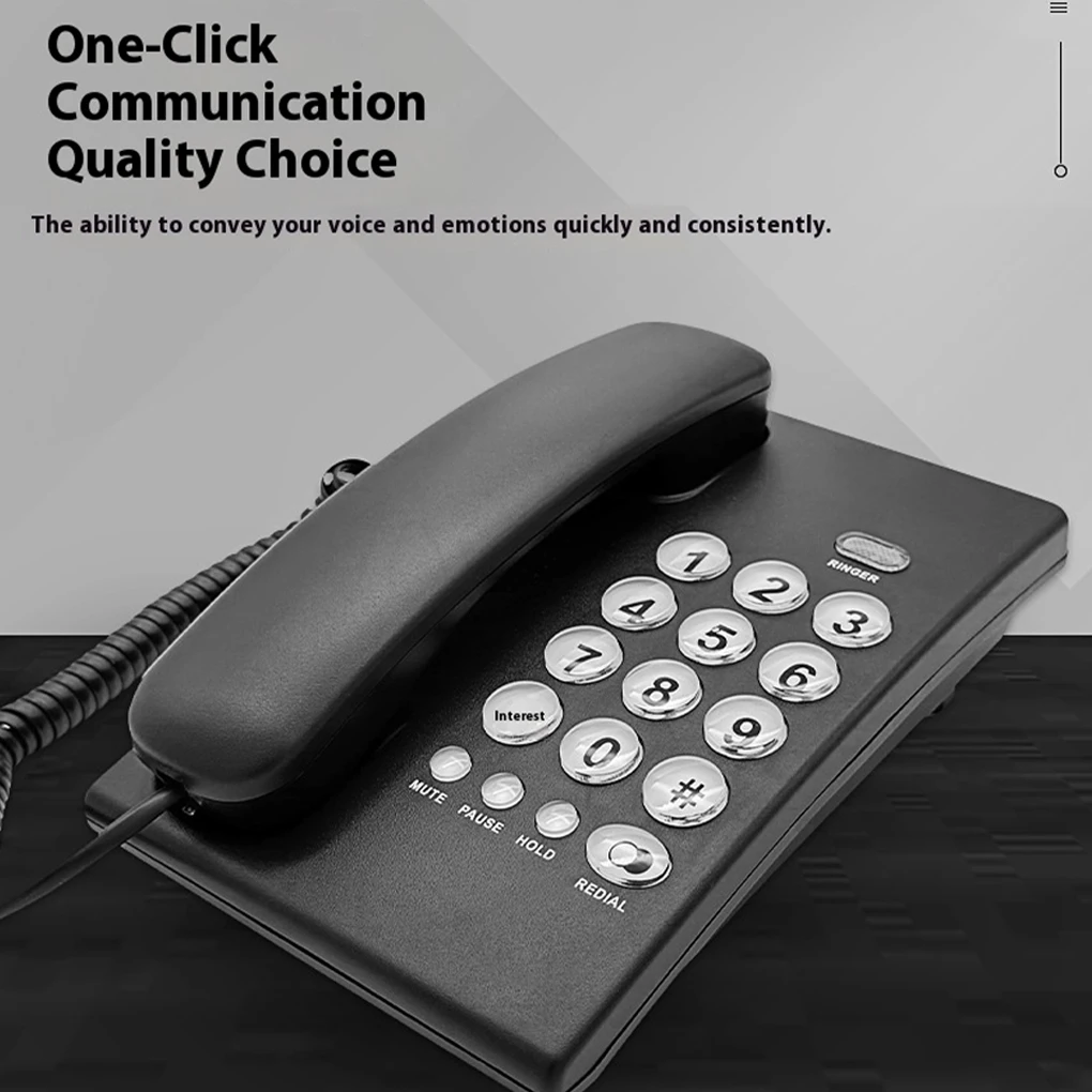 Telephones Landline For Home Office Landline Phone Corded Battery Free Loud Sound Telephone Handset for Home Office Hotel