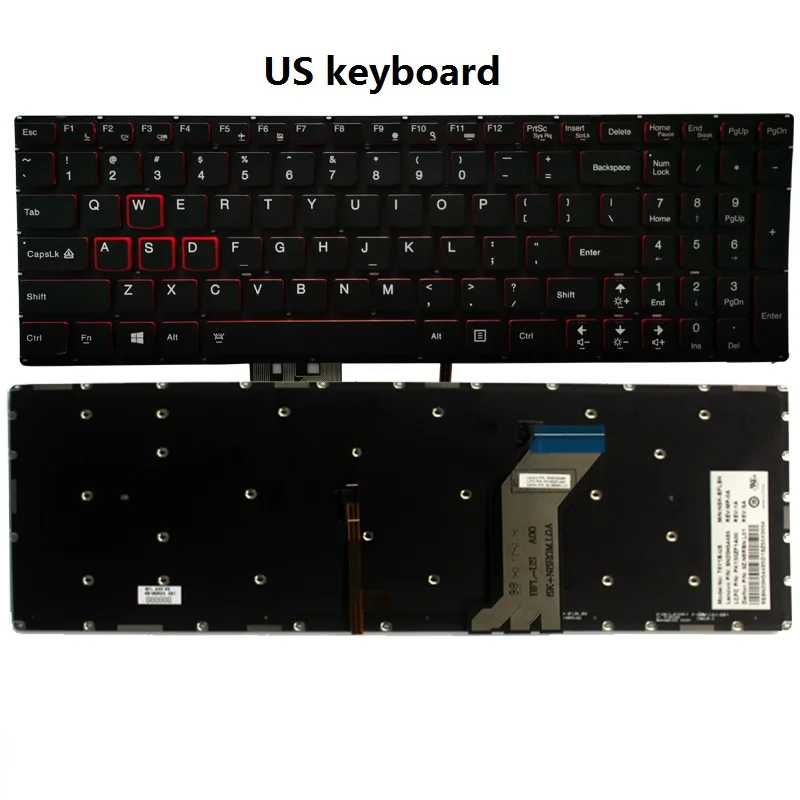 NEW For Lenovo ideapad Y700 Y700-15 Y700-15ISK SN20H54489 Y700-15ACZ Y700-17ISK Y700-15ISE US/UK/Brazil BR laptop keyboard