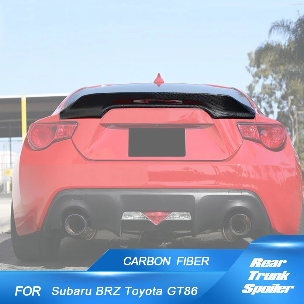 Rear Spoiler for Toyota GT86 for Subaru BRZ 2013-2020 Carbon Fiber Car Rear Wing Spoiler High Kick Spoiler Lip