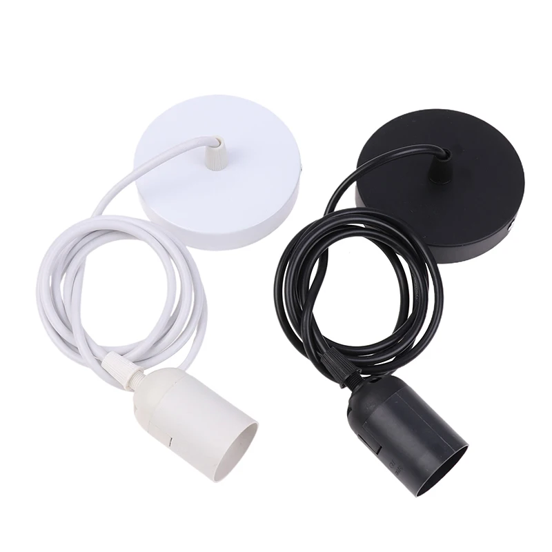 

E27 Hanging Lamp Holder With 0.5/0.8/1/1.2/1.5/2M Hanging Wire Ceiling Lamp Base For Household Hanging Pendant Light Chandelier