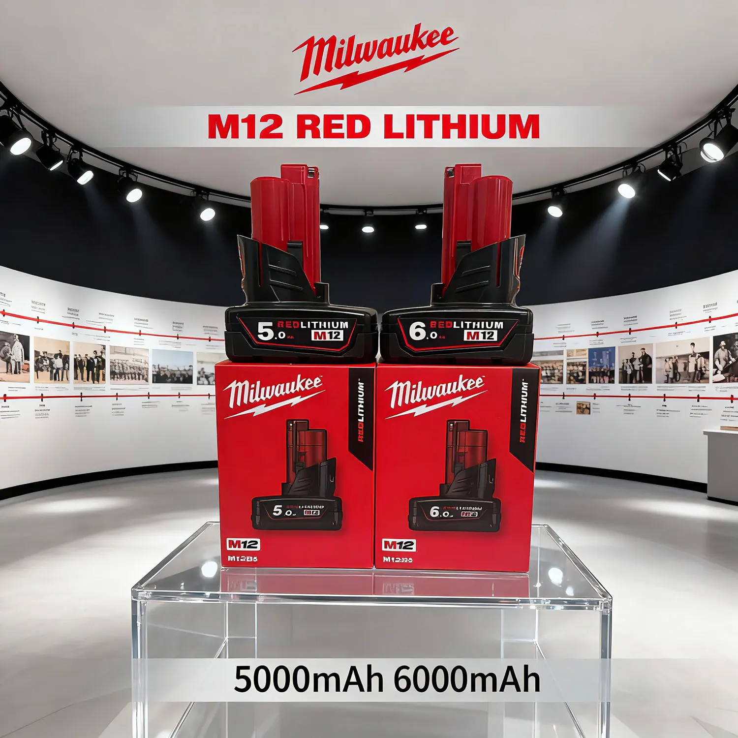 🔋   Batterie d'origine Milwaukee M12 48-11-2401 48-11-2420 batterie Milwaukee 5000 mAh/6000 mAh remplacement de batterie d'outils électriques