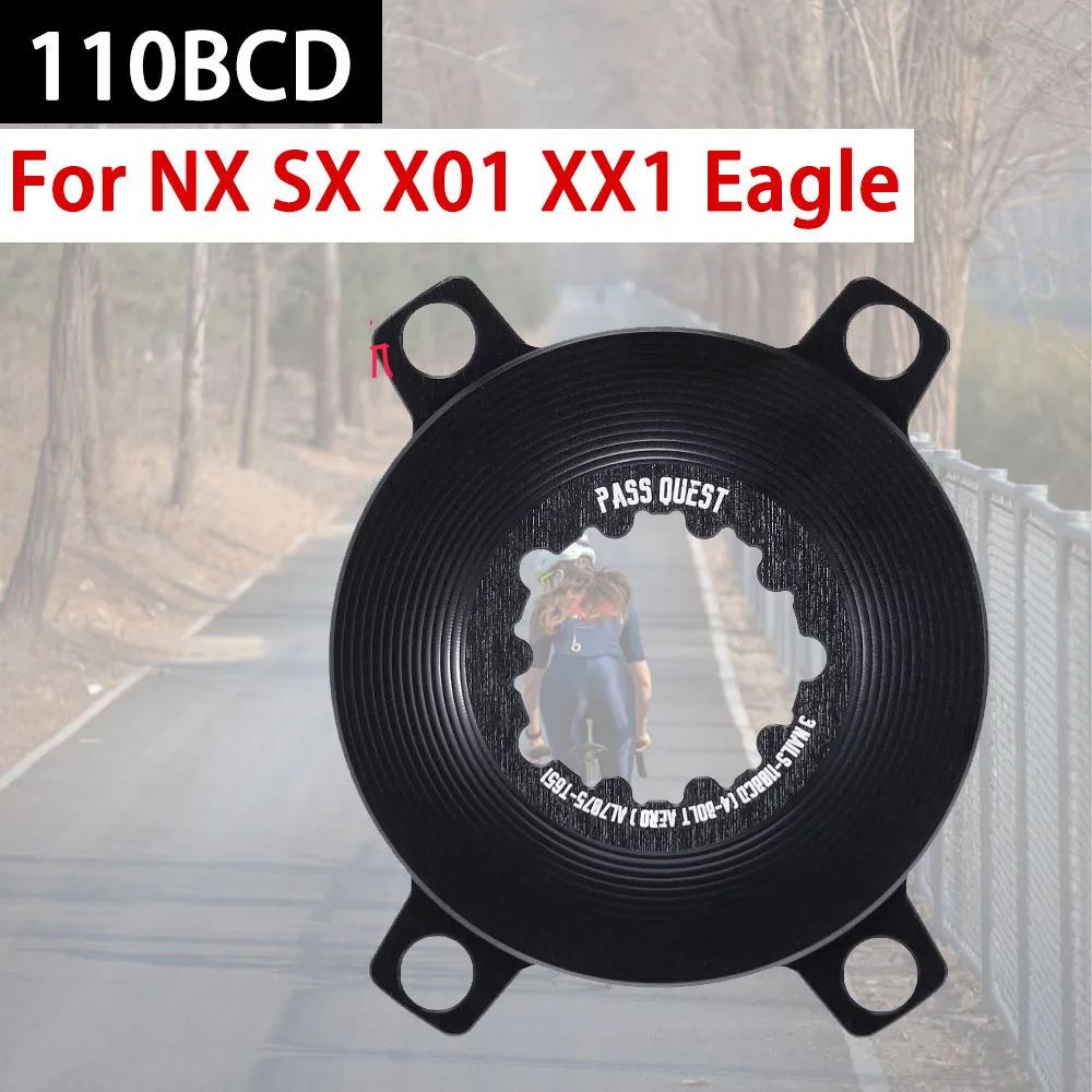 

Bcd 110 Chainring 4 Bolt 5 Holes Spider Adapter Converter For Sram Nx Sx X01 Xx1 Eagle Aero 12 Speed 110bcd 4 Screws Road Bike