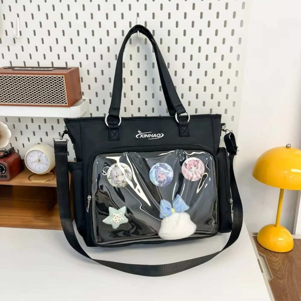 

Transparent Japanese Blue Ita Bags Badge Display Kawaii Shoulder Bags Large Capacity Collage Student Backpacks Jk Uniform Bags