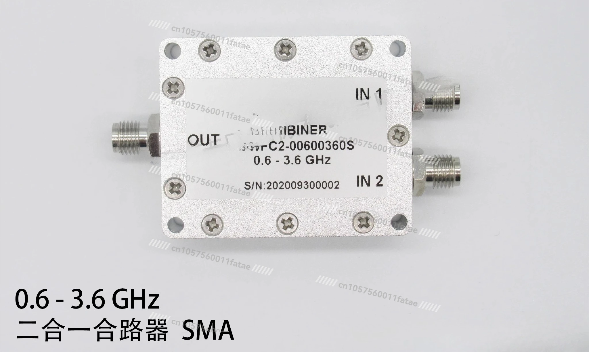 600-3600 МГц 0,6-3 SMA 2 Вт коаксиальный низкочастотный объединитель 2-в-1
