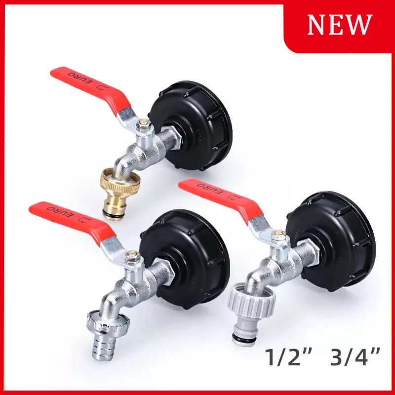 Durable IBC Tank Faucet Adapter S60*6 Coarse Thread to 1/2