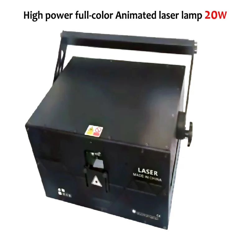 High Power Full-Color Animated Laser Lamp 20W RGB Laser\'s For Nightculb Disco Dj Projector  With ILDA Black Field 14CH Dmx512