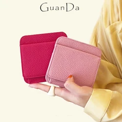 Luxury Brand Coin Purse Genuine Leather Leisurely Fashion Card Wallet For Woman Versatile Casual Cowhide Card Holder For Ladies