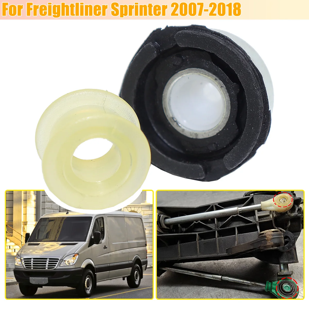 6 Speed MT Gearbox Shift Cable Linkage Control Bushing Shifter Lever Selector Rod Connect Bush For Freightliner Sprinter 2007-18