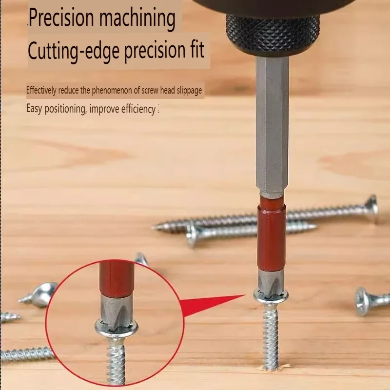 Wiha 2PC 16PC Schraubendreher-Bit-Set 1/4 Zoll Sechskantschaft Rutschfester Bohrer PH2 Länge 65/85/100mm Handwerkzeug 91001C-91011C – Detail 3