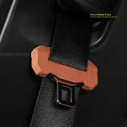 2 pcs Anti Scratch Belt Buckle Covers Silicone Case Snap Protector Seat Belt Clip 2 pcs Anti Abnormal Noise Protective Cover