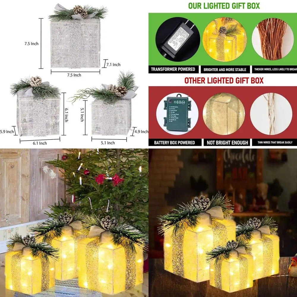 Set Of 3 Christmas …