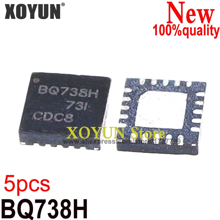 (5piece)100% New BQ24738HRGRT BQ24738H BQ738H QFN-20 Chipset