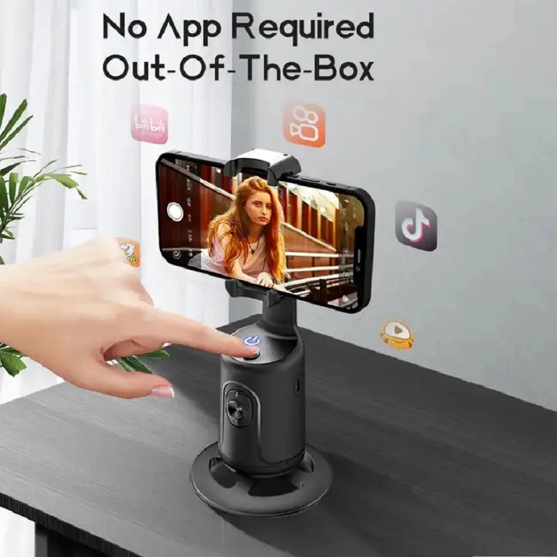 360 Rotation Auto Phone Stand Shooting Face Tracking Gimbal Camera Phone Holder for Video Photo Live