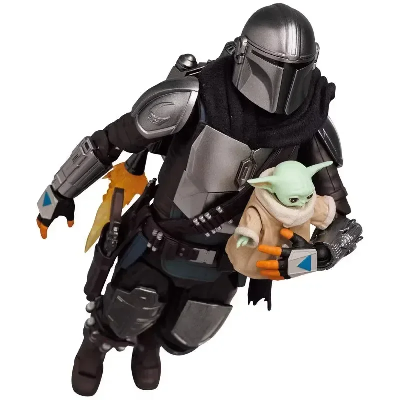 

Hasbro Original Genuine Medicom Toy The Mandalorian Grogu Mandalorian Mafex No.200 Ver.2.0 Model Toys Action Figures