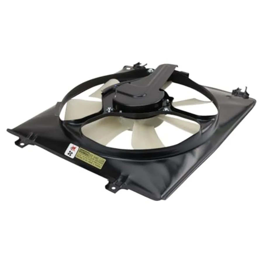 A/C condenser cooling fan assembly for 2009-2012 Acura TL, durable plastic housing, black, direct-fit OEM replacement with enha view 6