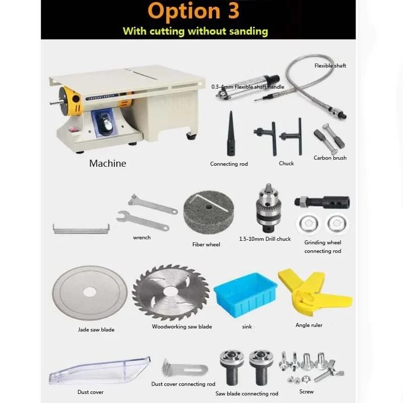 Free Ship Multifunction Mini Table Saw Stone Polisher Jade Engraving Machine Grinding machine Table Saws Jade Cutting machine fa