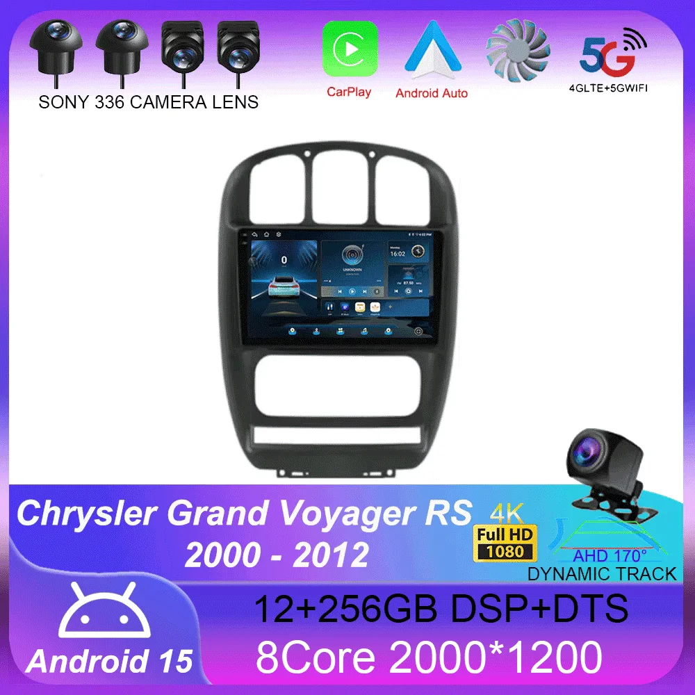 

Автомагнитола для Chrysler Grand Voyager RS 2000-2012, Android 14, GPS, Wi-Fi