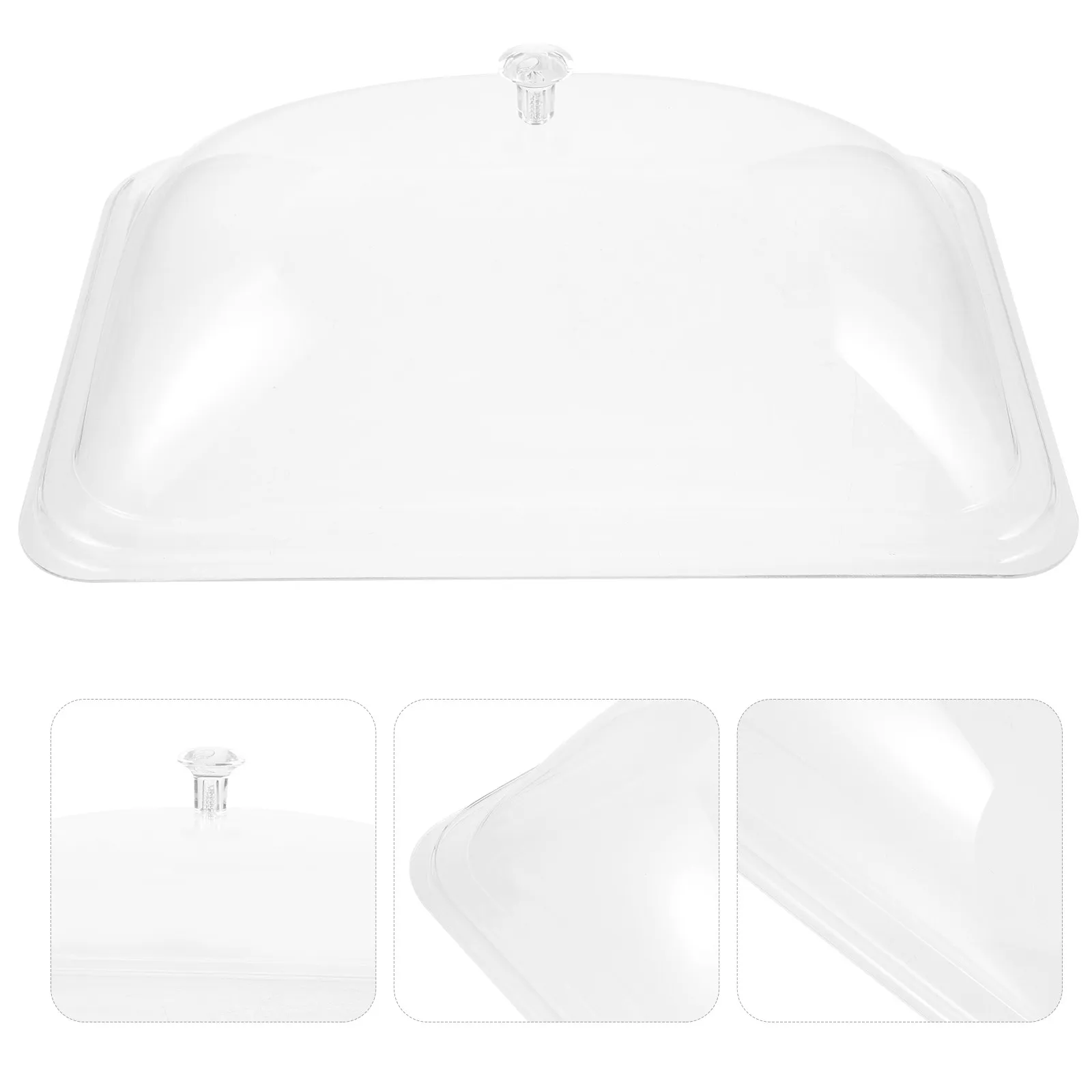 Food Cover Dome Plastic Clear Food Protector Tent Lid for Home Restaurant Indoor Cake Display Decorative Dustproof Cover