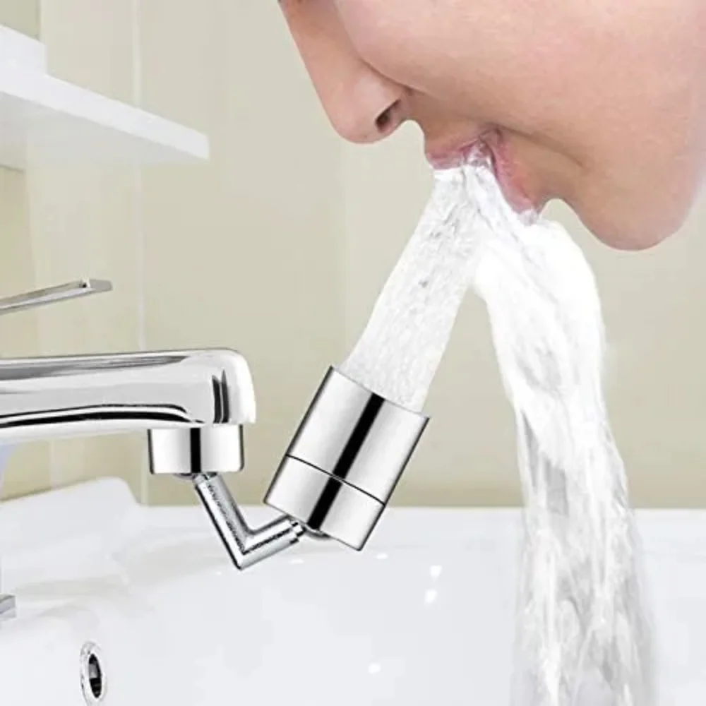 720° Tap Aerator Splash-proof Faucet Sprayer Head Water Saving Plastic Splash Tap Head Sink Wash Basin Tap Extender Adapter