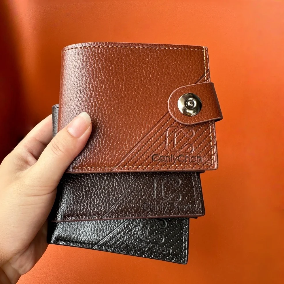 Men's Short Wallet, Large Capacity Card Holder and Coin Purse, Pu Leather Wallet, Versatile for Men's Business and Daily Use, Suitable for Travel, Commuting, and Everyday Use, Ideal Birthday/Christmas/Anniversary Gift for Boyfriend/Father/Friend
