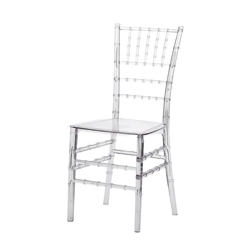 Transparent acrylic event party dining sale acrylic plastic chiavari crystal clear wedding chair wholesale