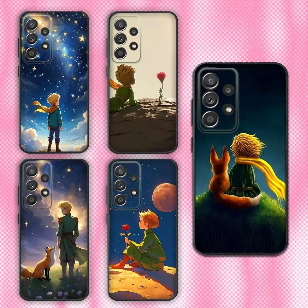 

The Little Prince Phone Case For Samsung Galaxy A13,A21s,A22,A31,A32,A52,A53,A71,A80,Soft Black Shell