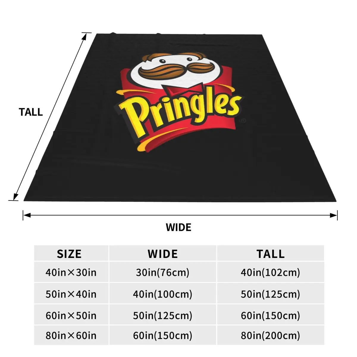 Potato Crisps Chips Pringles Print Blankets Flannel Sofa Throw Blanket Multi-function for Home Bedroom  Throws Bedspread Quilt