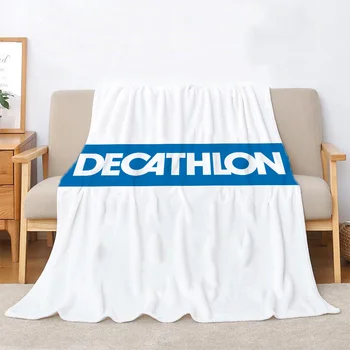 Decathlon 맞춤형 담요 및 낮잠 담요, 킹 사이즈 두꺼운 담요, 가정용 니트 격자 무늬 고급 침구, 겨울 인테리어 