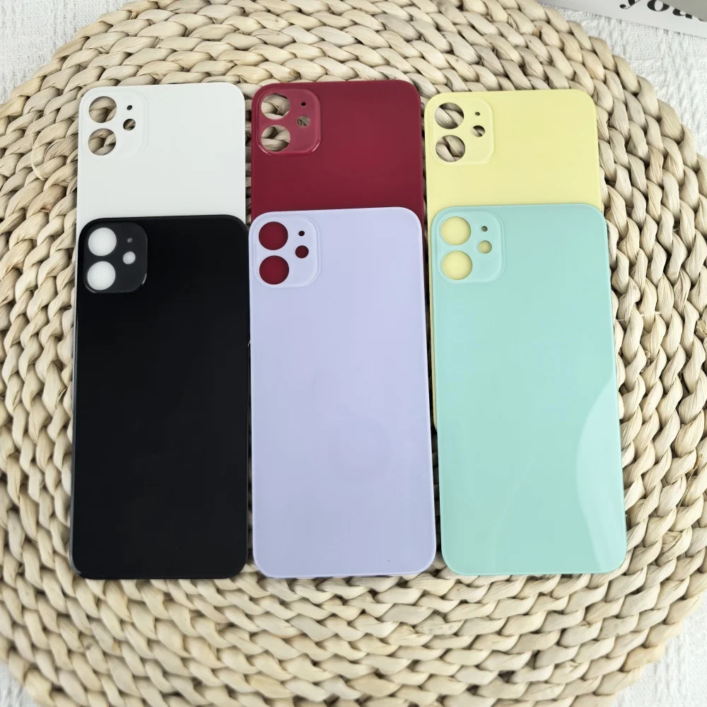 New High Quality Back Glass For Apple iPhone 11 Battery Cover Rear Door Housing Case Panel Repair Replacement Parts For Iphone11