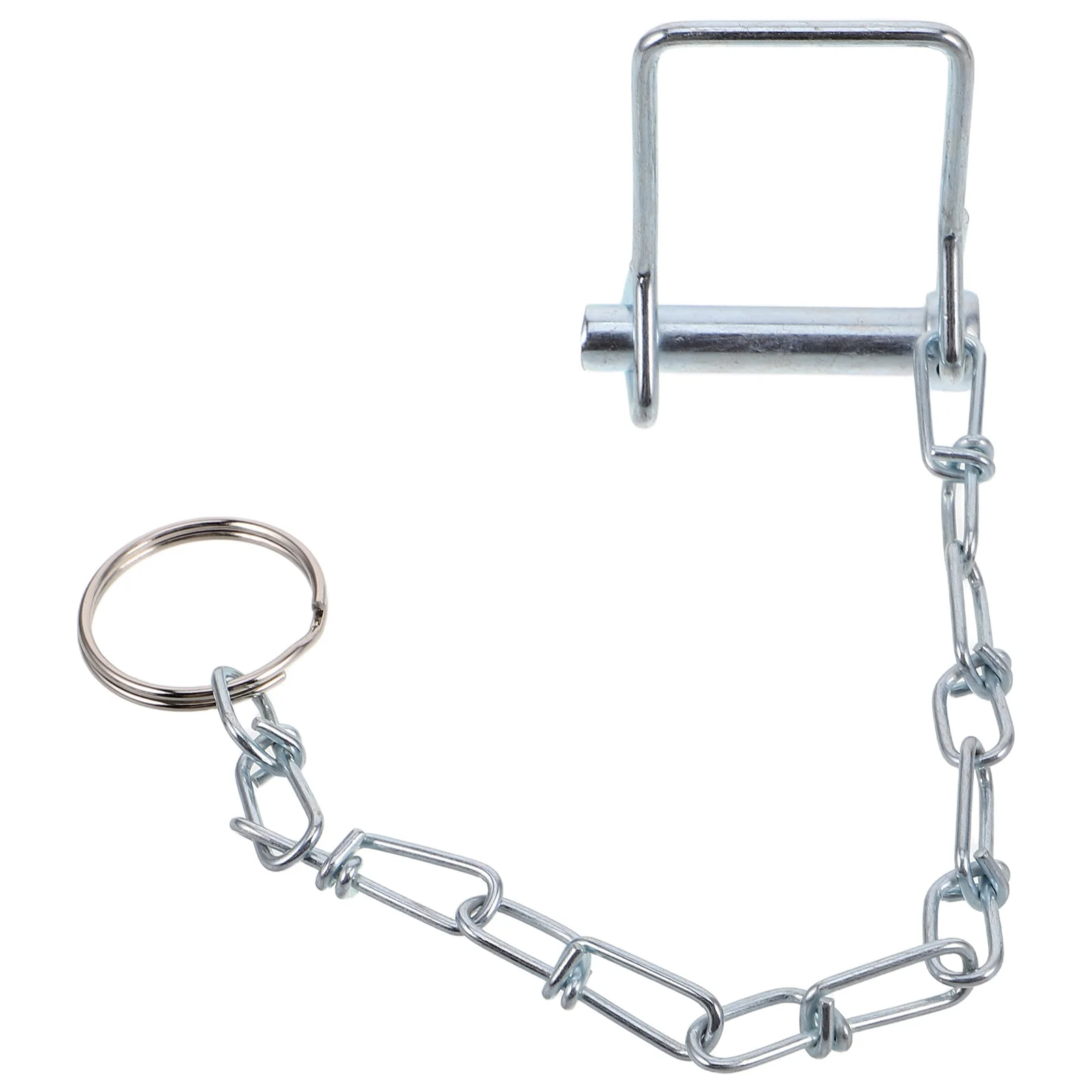 

Steel Trailer Coupler Locking Pin with Chain Galvanized Safety Hitch Pin for Heavy Duty Towing Secure Mounting All Weather