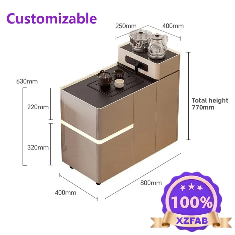 Factory Direct 2026 Movable side sofa side cabinet tea cabinet tea table light luxury modern high-end living room side cabinet