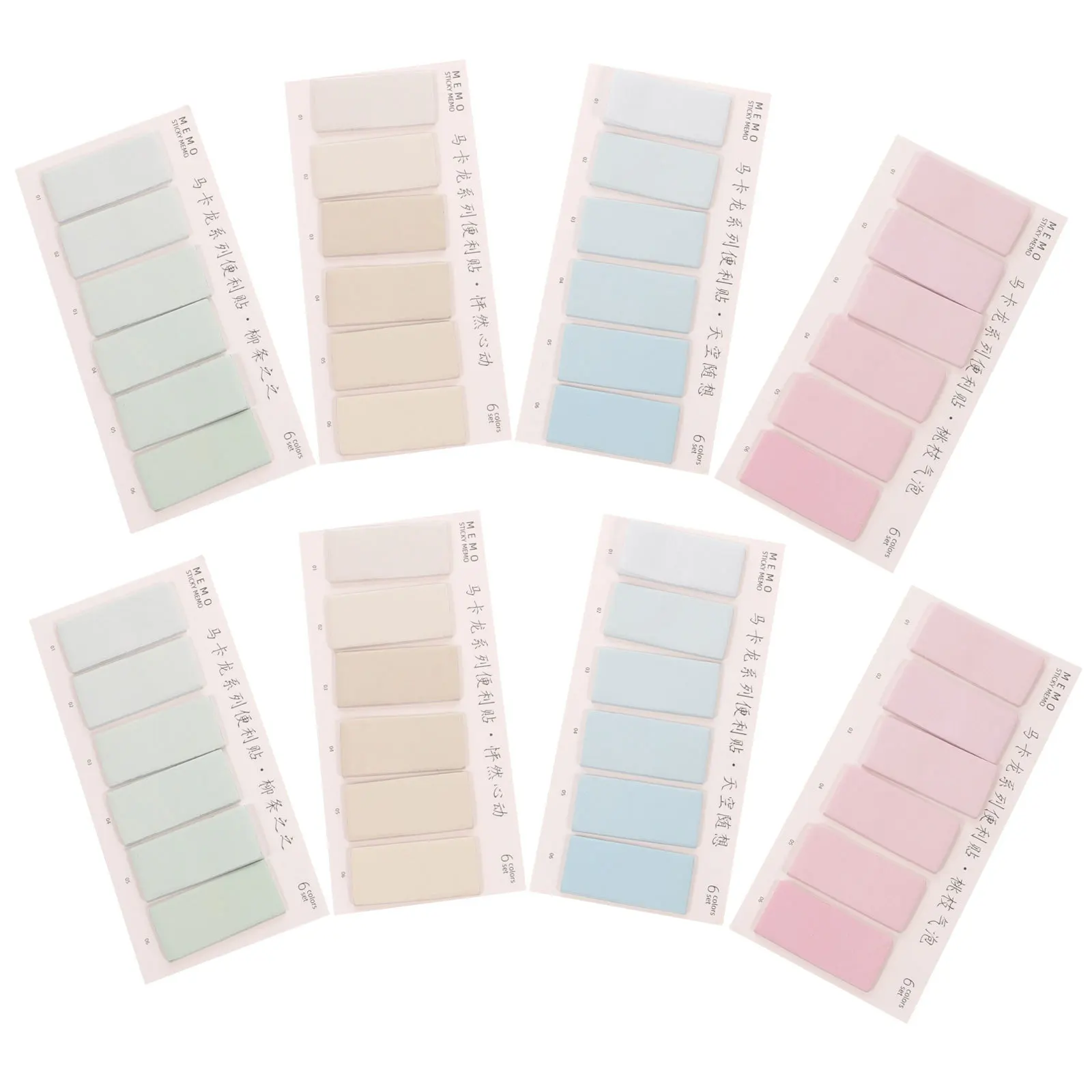 

960Pcs Colored Book Tabs Multipurpose Index Stickers for School Office Home Use Page Markers File Classification Label Decals