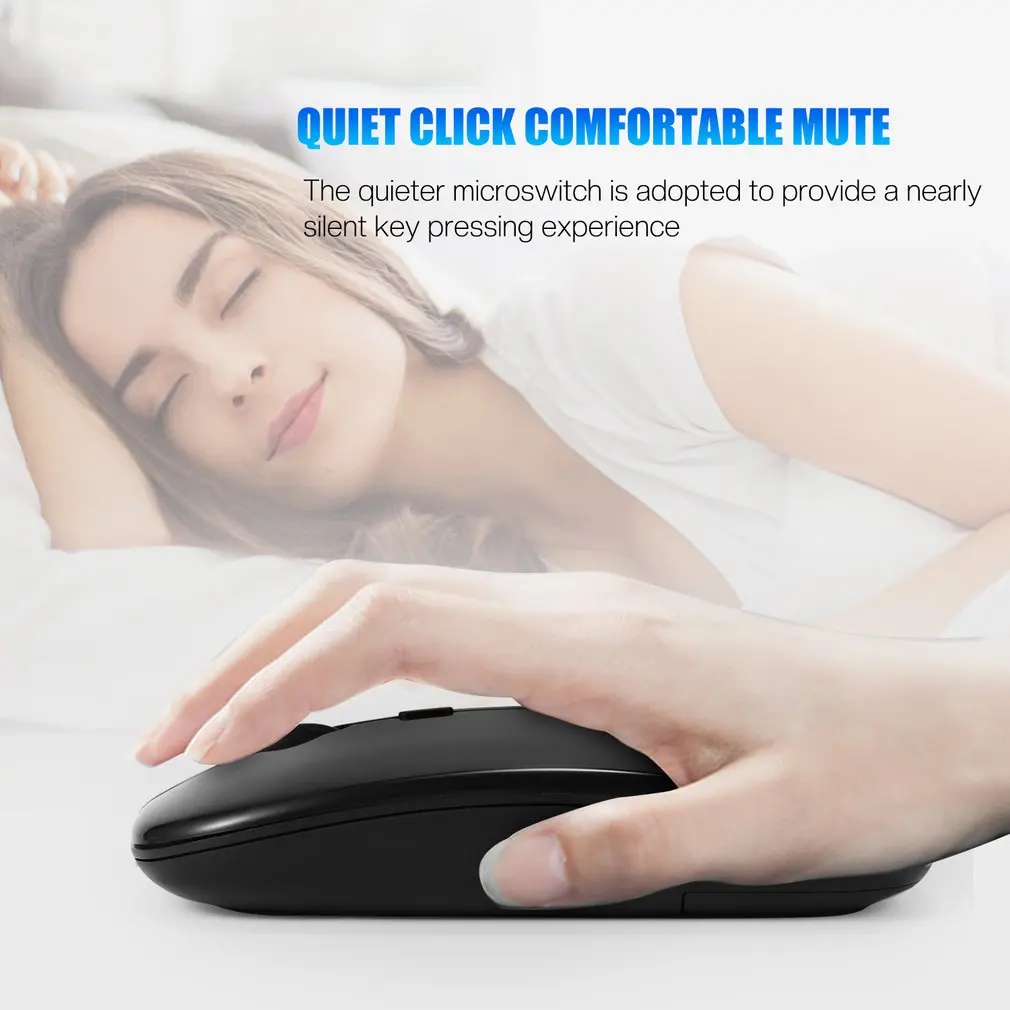 Wireless Mouse For Laptop PC 2.4Ghz USB Rechargeable Mouses Wireless Computer Silent Mice For Laptop PC Notebook Wireless Mouse